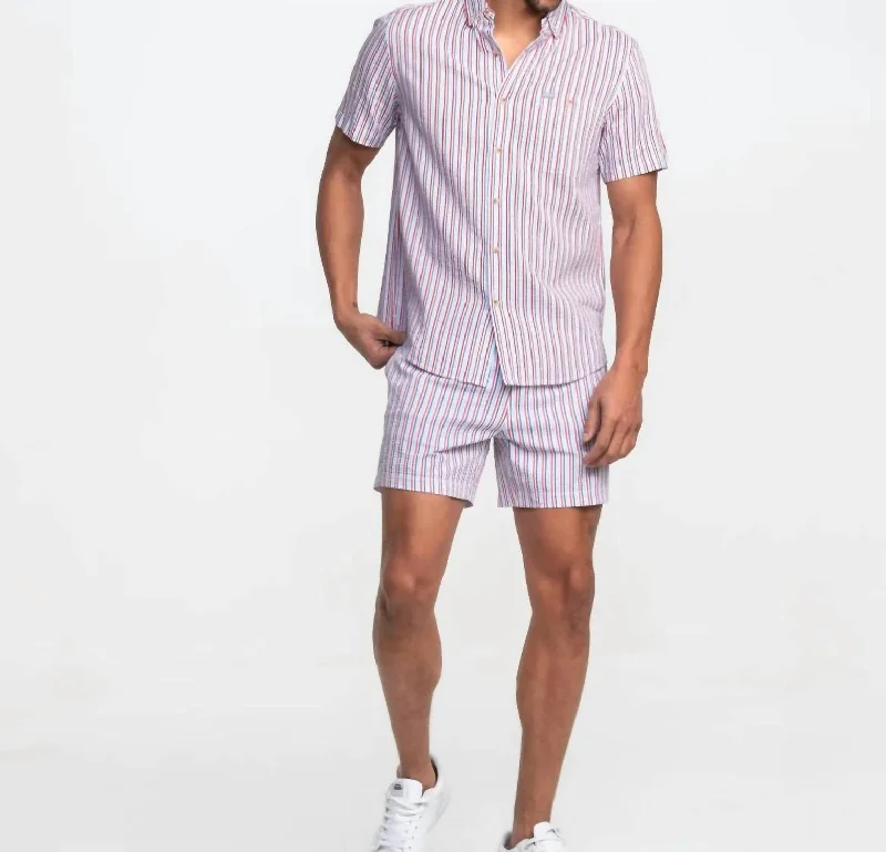 Men's Swim Shorts In Clubhouse Seersucker