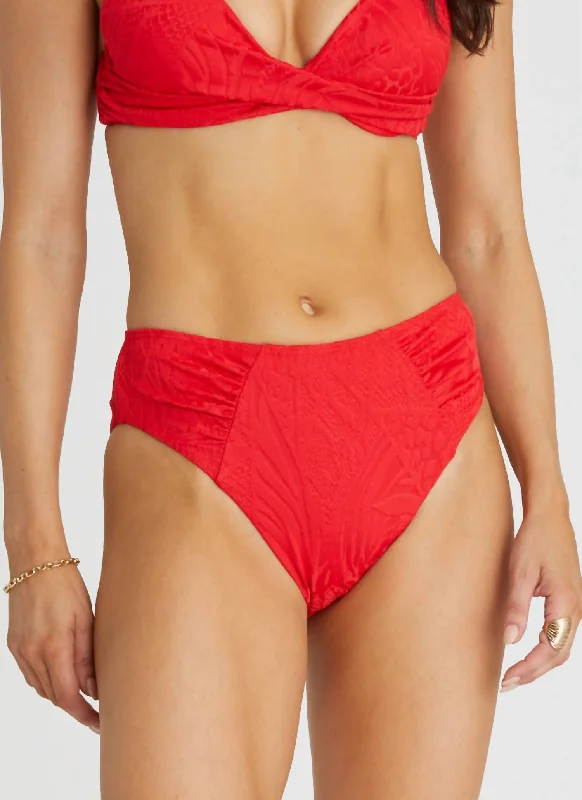 Penelope High Waist Pant In Rossa