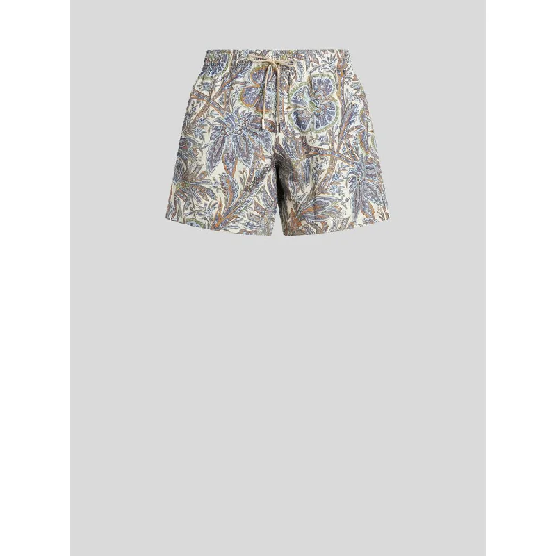 PAISLEY FOLIAGE DESIGN SWIM SHORTS