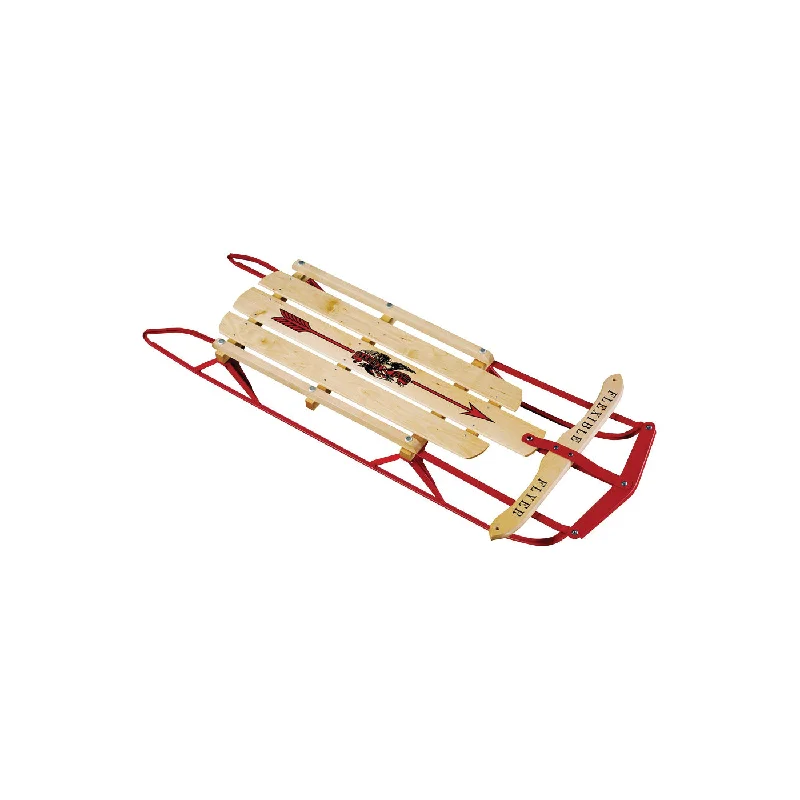 Steel Runner Sled 48in 48in - Red Wood