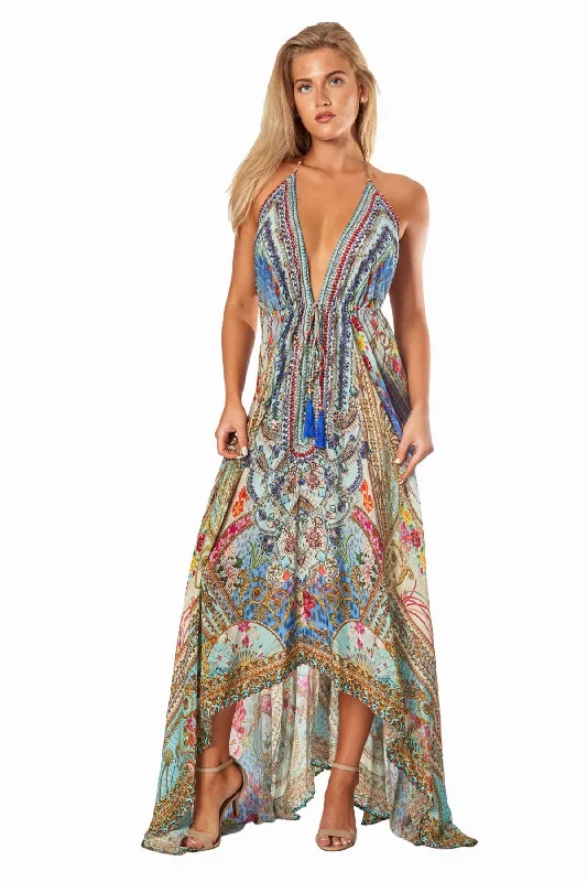 Avalon Halter Maxi Dress