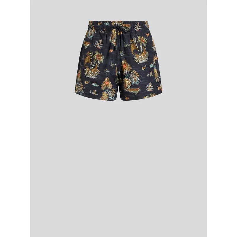 FIGURATIVE PATTERN SWIM SHORTS