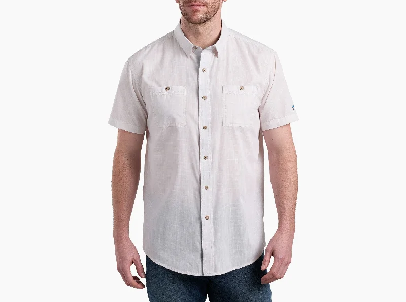 Men's Karib Stripe Short-Sleeve Shirt - Sea Salt