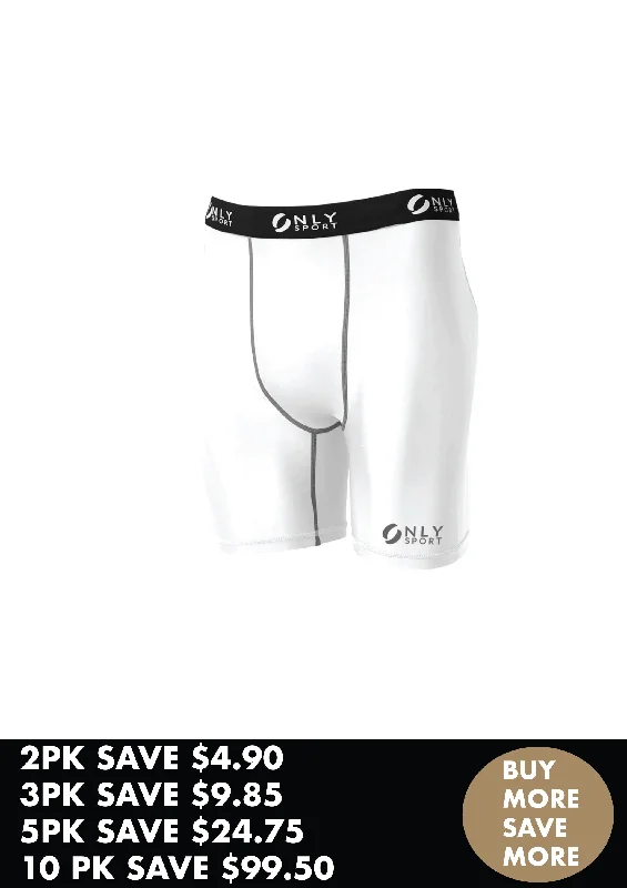 COMPRESSION WEAR SHORTS BUNDLE- WHITE