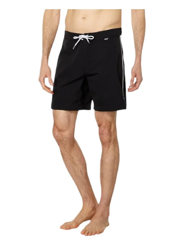 Ever-Ride Solid Boardshort In Black