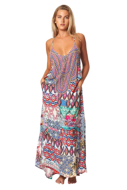 Spain T-Back Maxi Dress