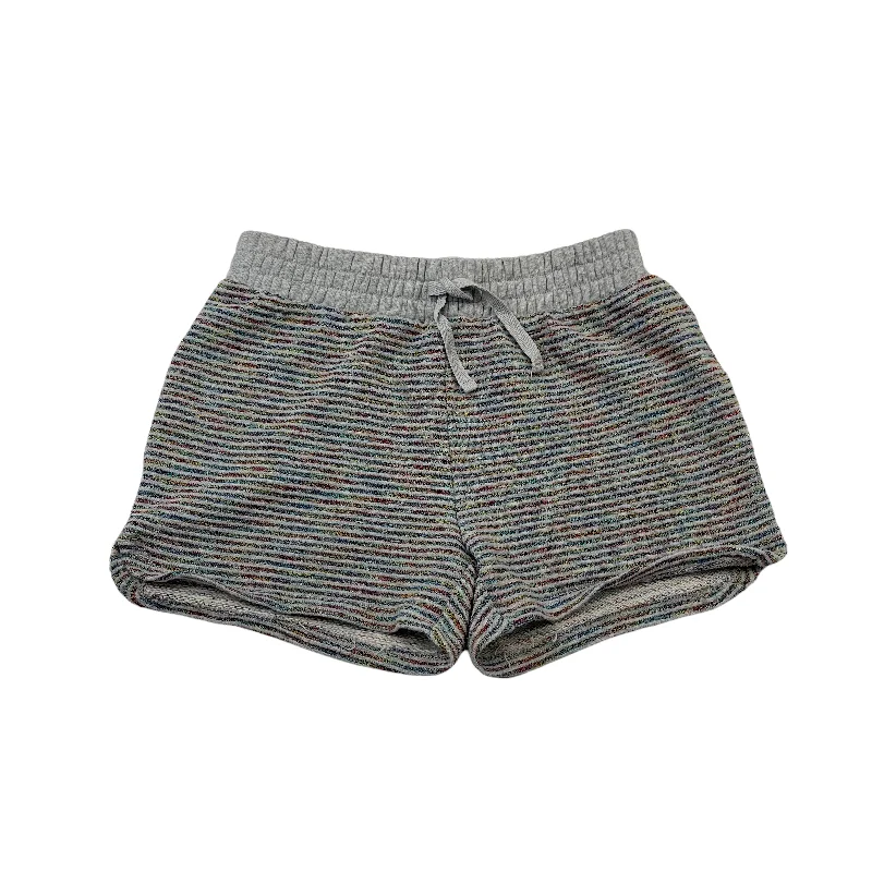 Gap Grey Sparkly Colourful Stripy Jersey Shorts Age 12