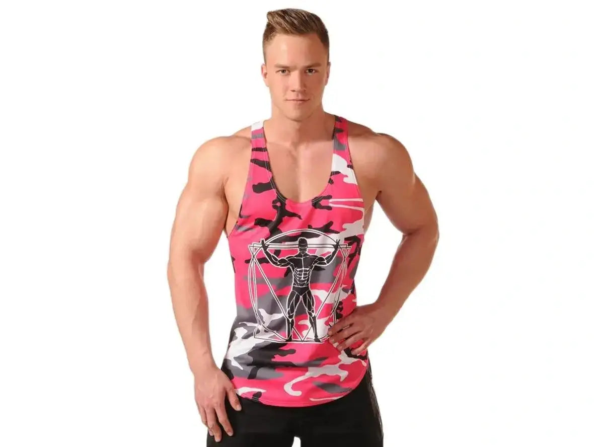 Gay Tank Tops | Camouflage Gym Training Tank Tops