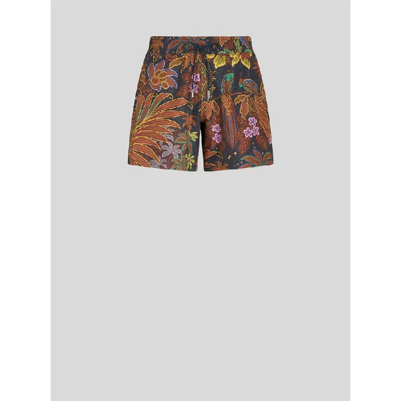 FLORAL JUNGLE PRINT SWIM SHORTS