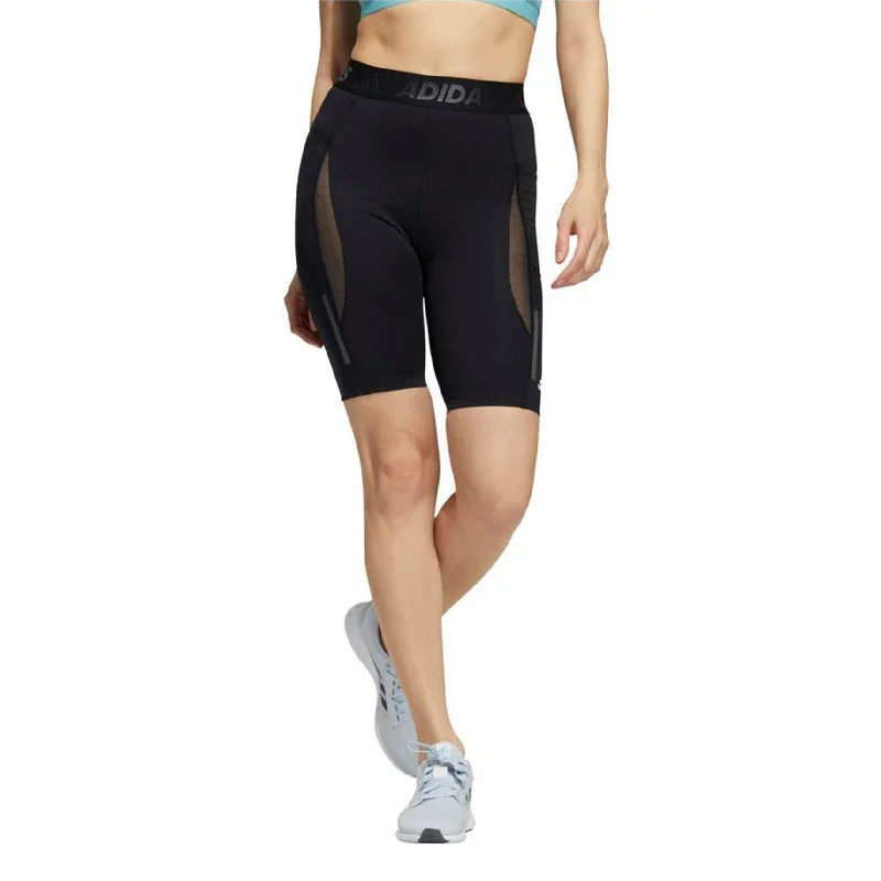 Adidas Womens Techfit Heat Ready Athletic Workout Shorts, Black, Medium