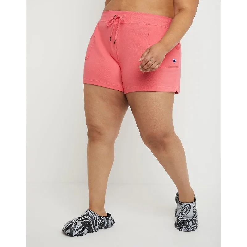 Champion Women's Campus French Terry Shorts Pink