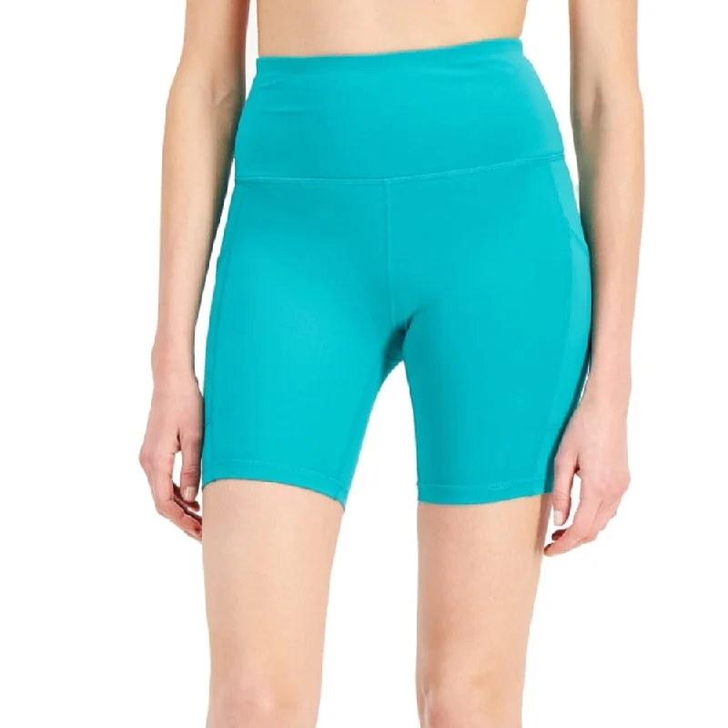 Id Ideology Women's Compression 7 Bike Shorts Green Size Small