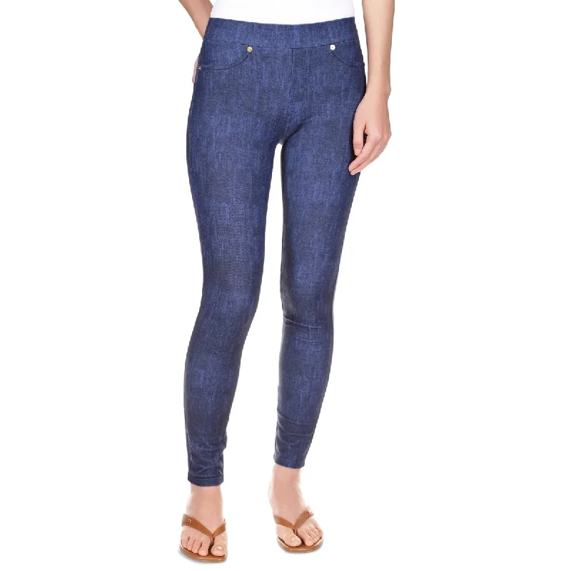 Michael Kors Women's High Rise Denim Leggings Blue