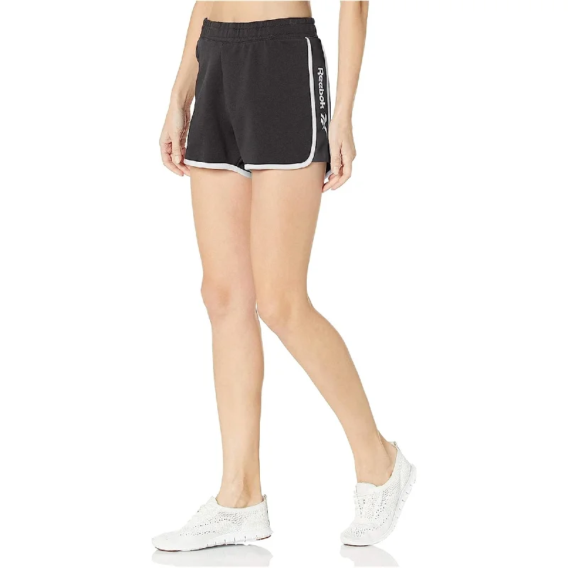 Reebok Womens Jogging Athletic Workout Shorts, Black, Small