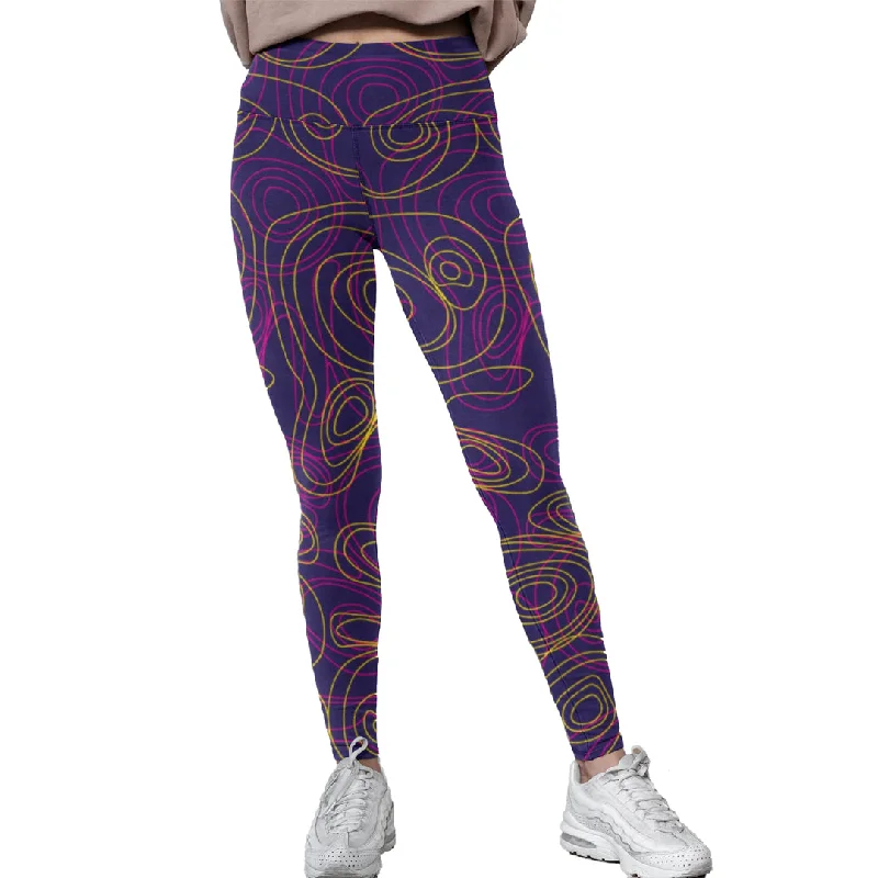 Unisex Leggings | Purple Noodle